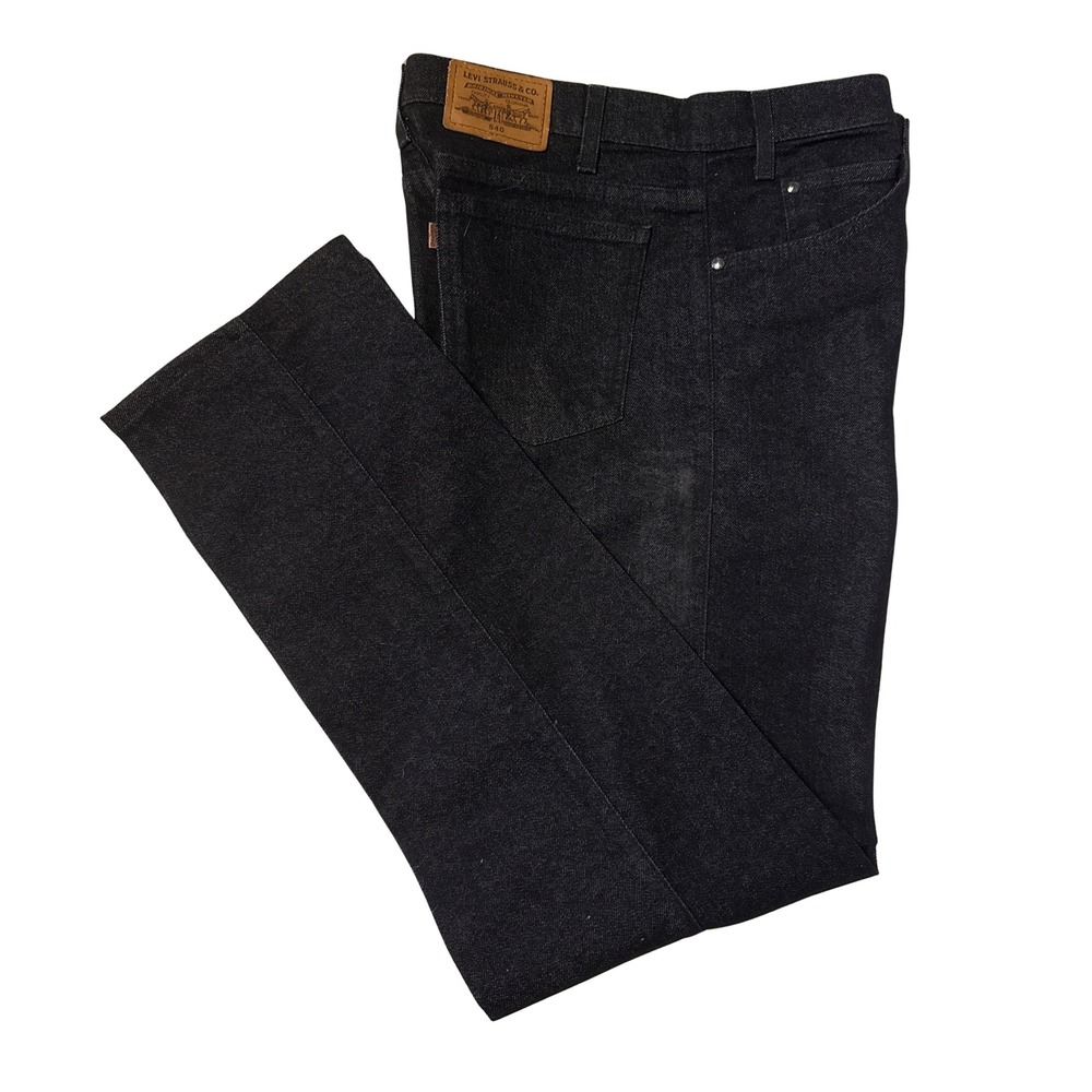 Levi Strauss Signature 540 Relaxed Fit Jeans Mens 33x34 Dark Wash Indigo Denim